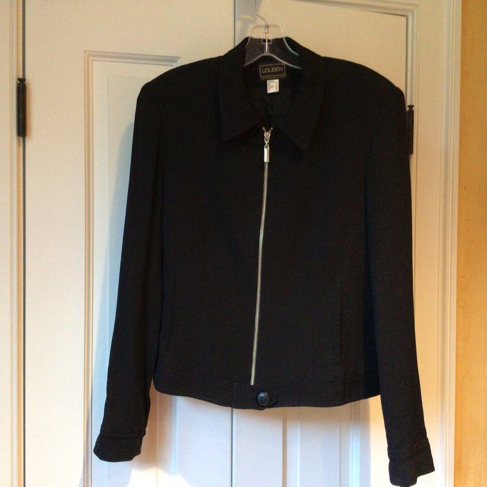 Vintage Louben Black Jacket Sz 10